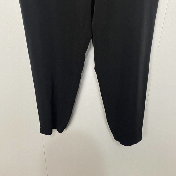 Eileen Fisher Women’s Black Polyester Spandex Elastic Waist Pants With Pockets. - Picture 3 of 13